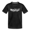 Maryland Youth T-Shirt - Hand Lettered Youth Maryland Tee - charcoal gray