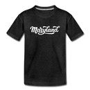 Maryland Youth T-Shirt - Hand Lettered Youth Maryland Tee - charcoal gray