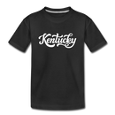 Kentucky Youth T-Shirt - Hand Lettered Youth Kentucky Tee - black