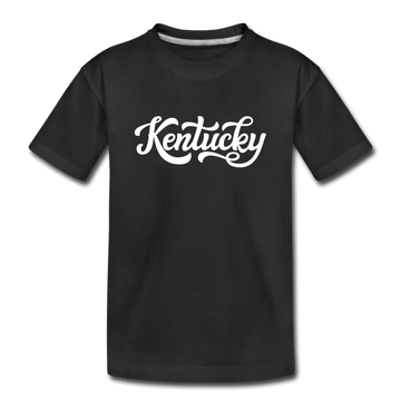 Kentucky Youth T-Shirt - Hand Lettered Youth Kentucky Tee - black