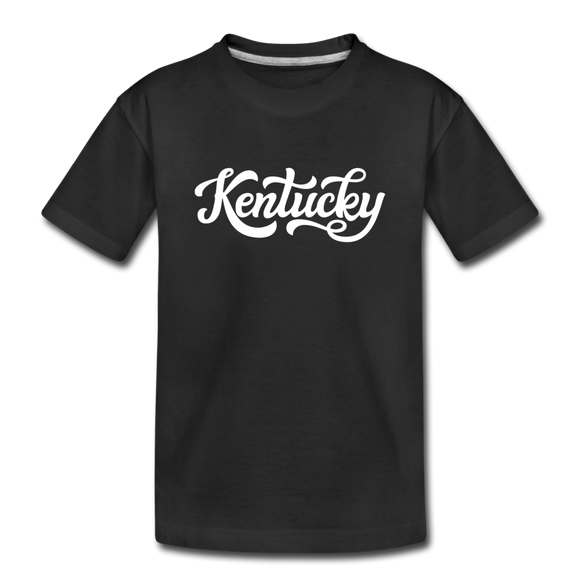 Kentucky Youth T-Shirt - Hand Lettered Youth Kentucky Tee - black