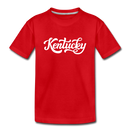 Kentucky Youth T-Shirt - Hand Lettered Youth Kentucky Tee - red