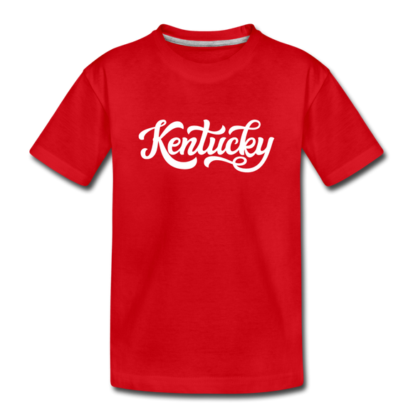 Kentucky Youth T-Shirt - Hand Lettered Youth Kentucky Tee - red