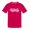 Kentucky Youth T-Shirt - Hand Lettered Youth Kentucky Tee - dark pink
