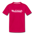 Massachusetts Youth T-Shirt - Hand Lettered Youth Massachusetts Tee - dark pink