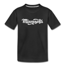 Minnesota Youth T-Shirt - Hand Lettered Youth Minnesota Tee - black