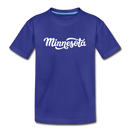 Minnesota Youth T-Shirt - Hand Lettered Youth Minnesota Tee - royal blue