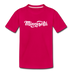 Minnesota Youth T-Shirt - Hand Lettered Youth Minnesota Tee - dark pink