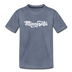 Minnesota Youth T-Shirt - Hand Lettered Youth Minnesota Tee - heather blue
