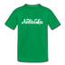 Nebraska Youth T-Shirt - Hand Lettered Youth Nebraska Tee - kelly green
