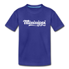 Mississippi Youth T-Shirt - Hand Lettered Youth Mississippi Tee - royal blue
