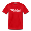 Mississippi Youth T-Shirt - Hand Lettered Youth Mississippi Tee - red