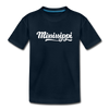 Mississippi Youth T-Shirt - Hand Lettered Youth Mississippi Tee - deep navy