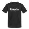 Montana Youth T-Shirt - Hand Lettered Youth Montana Tee - black