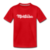 Montana Youth T-Shirt - Hand Lettered Youth Montana Tee - red