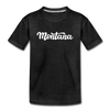 Montana Youth T-Shirt - Hand Lettered Youth Montana Tee - charcoal gray