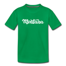 Montana Youth T-Shirt - Hand Lettered Youth Montana Tee - kelly green