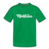 Montana Youth T-Shirt - Hand Lettered Youth Montana Tee - kelly green