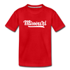 Missouri Youth T-Shirt - Hand Lettered Youth Missouri Tee - red