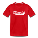 Missouri Youth T-Shirt - Hand Lettered Youth Missouri Tee - red