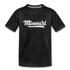 Missouri Youth T-Shirt - Hand Lettered Youth Missouri Tee - charcoal gray