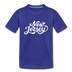 New Jersey Youth T-Shirt - Hand Lettered Youth New Jersey Tee - royal blue