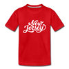 New Jersey Youth T-Shirt - Hand Lettered Youth New Jersey Tee - red