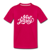 New Jersey Youth T-Shirt - Hand Lettered Youth New Jersey Tee - dark pink