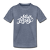 New Jersey Youth T-Shirt - Hand Lettered Youth New Jersey Tee - heather blue