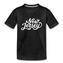 New Jersey Youth T-Shirt - Hand Lettered Youth New Jersey Tee - charcoal gray