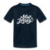 New Jersey Youth T-Shirt - Hand Lettered Youth New Jersey Tee - deep navy
