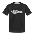 Oklahoma Youth T-Shirt - Hand Lettered Youth Oklahoma Tee - black