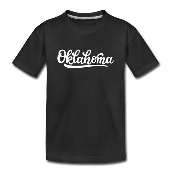 Oklahoma Youth T-Shirt - Hand Lettered Youth Oklahoma Tee - black