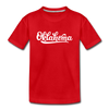 Oklahoma Youth T-Shirt - Hand Lettered Youth Oklahoma Tee - red