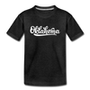 Oklahoma Youth T-Shirt - Hand Lettered Youth Oklahoma Tee - charcoal gray