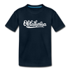 Oklahoma Youth T-Shirt - Hand Lettered Youth Oklahoma Tee - deep navy