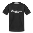 Pennsylvania Youth T-Shirt - Hand Lettered Youth Pennsylvania Tee - black