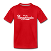 Pennsylvania Youth T-Shirt - Hand Lettered Youth Pennsylvania Tee - red