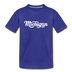 Michigan Youth T-Shirt - Hand Lettered Youth Michigan Tee - royal blue
