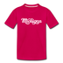 Michigan Youth T-Shirt - Hand Lettered Youth Michigan Tee - dark pink
