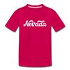 Nevada Youth T-Shirt - Hand Lettered Youth Nevada Tee - dark pink