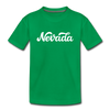 Nevada Youth T-Shirt - Hand Lettered Youth Nevada Tee - kelly green