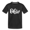 Ohio Youth T-Shirt - Hand Lettered Youth Ohio Tee - black