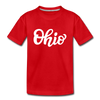 Ohio Youth T-Shirt - Hand Lettered Youth Ohio Tee - red