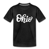Ohio Youth T-Shirt - Hand Lettered Youth Ohio Tee - charcoal gray