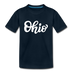 Ohio Youth T-Shirt - Hand Lettered Youth Ohio Tee - deep navy