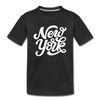 New York Youth T-Shirt - Hand Lettered Youth New York Tee - black