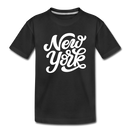New York Youth T-Shirt - Hand Lettered Youth New York Tee - black