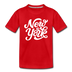 New York Youth T-Shirt - Hand Lettered Youth New York Tee - red