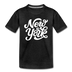 New York Youth T-Shirt - Hand Lettered Youth New York Tee - charcoal gray
